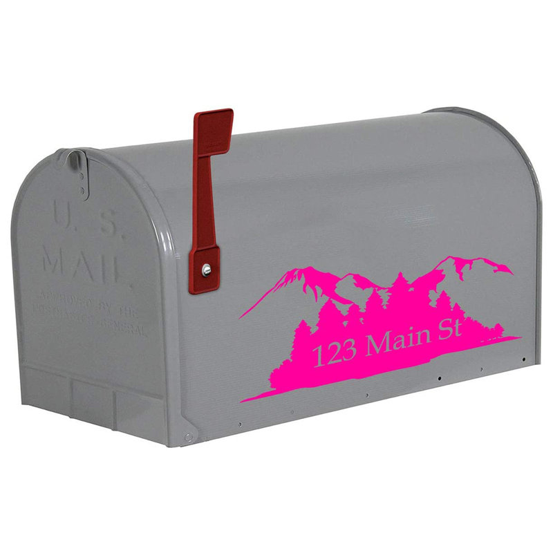 Lettre d’autocollant de 5 po, Oui, Rose vif