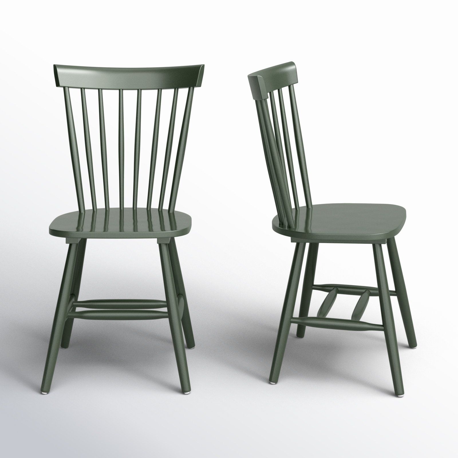 Matanna Solid Wood Windsor Back Side Chair (Set of 2)