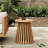 Outdoor Acacia Wood Patio Side Table, Round Coffee Table For Backyard, Lawn, Balcony-362563079