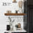 Bathroom Shelves Floating Shelves For Wall Shelf Over Toilet Small Wall Mounted Farmhouse Decor 16 Inch Set Of 2, Rustic Brown