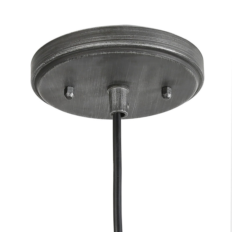 Herdon 1 - Light Single Small Pendant with Wrought Iron Accents