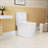 1.1/1.6 GPF Elongated Comfort Height Floor Mounted One-Piece Toilet ,  CUPC Certified, Watersense Cetified, Ceramic, White Color, Soft Close Seat