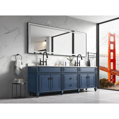 Bathroom Led Mirror Is Multi-Functional And Each Function Is Controlled By A Smart Touch Button.