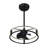 Aijalon 23" LED Fandelier in Matte Black with Remote Control-935722341