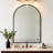 Aluminum Framed Arched Wall Mirror-1775648029