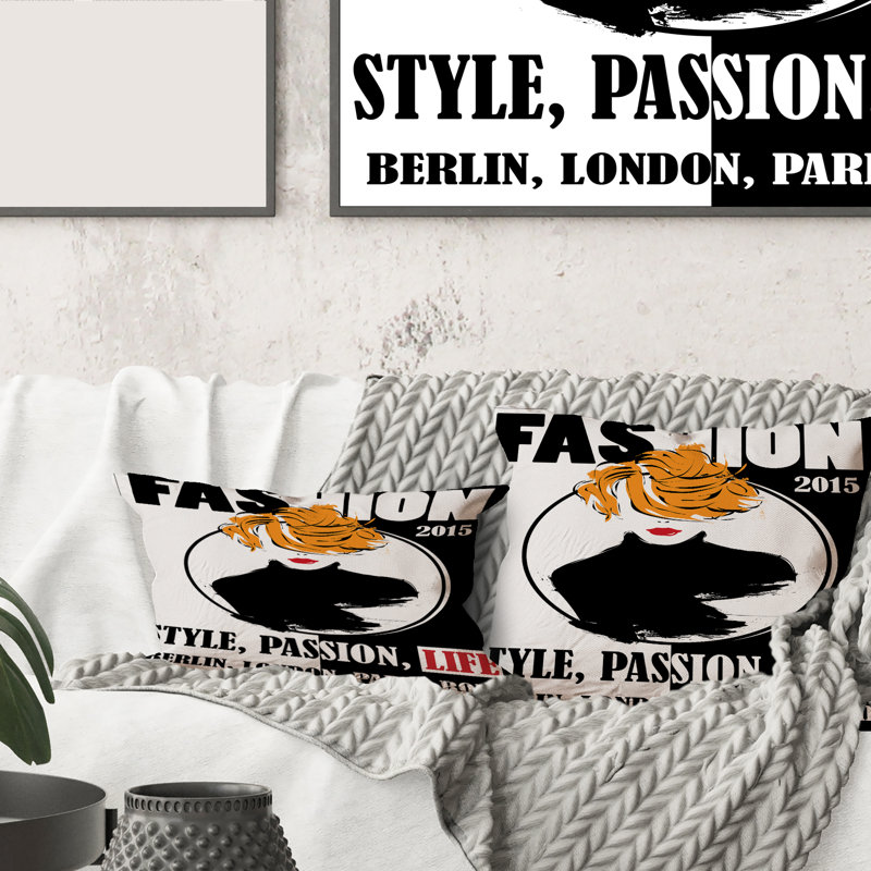 Housse de coussin rectangulaire en V Style Passion Life