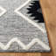 Tapis en laine / coton tissé à la main Vermont en gris / noir / ivoire-327073268