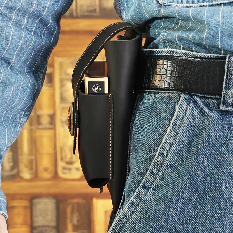 Sac de ceinture en cuir multifonctionnel pour téléphone portable