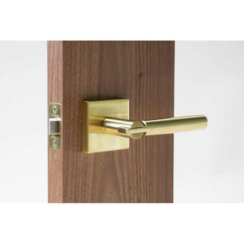 Ensemble d'intimité Alpine avec levier carré Alpine Rose 63, 2,375 po, Laiton satiné