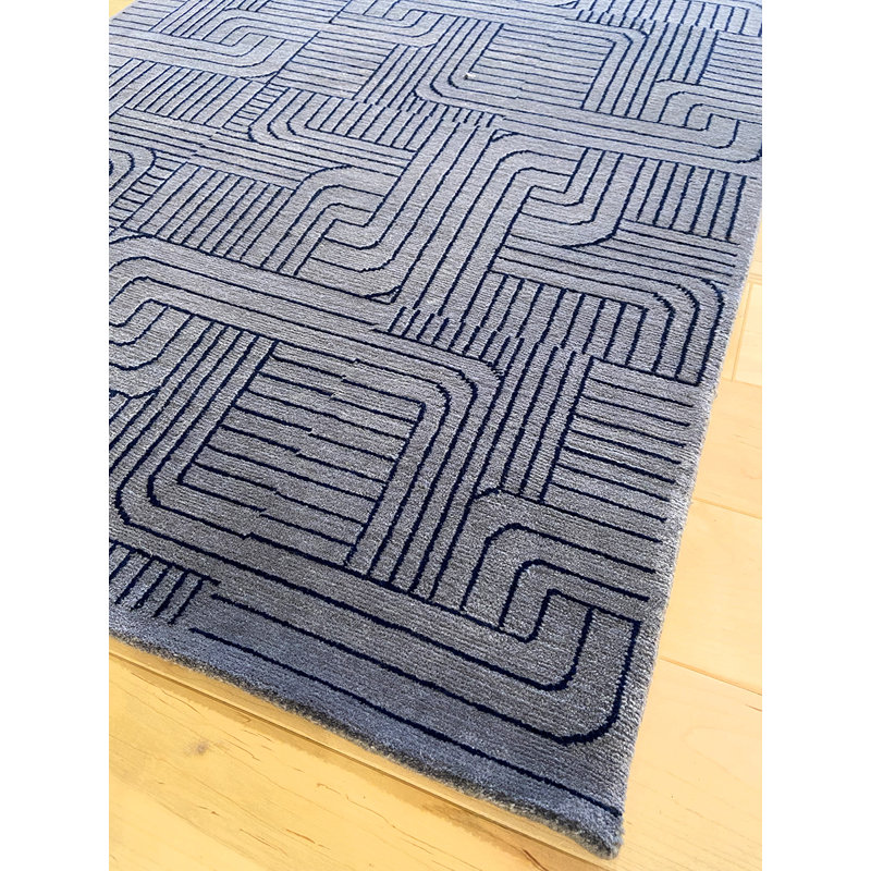 Meandros Area Rug in Navy