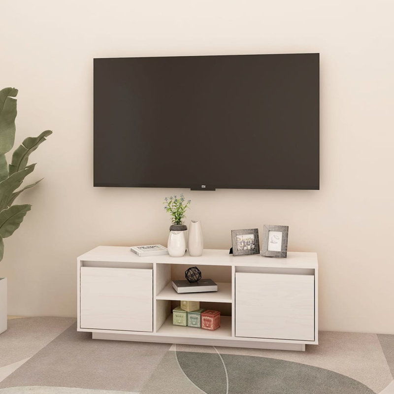 Kufeldt Unfinished TV Stand for TVs up to 43", White