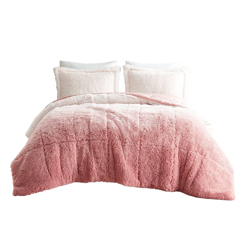 Édredon en fausse fourrure simple / simple Blush Blush