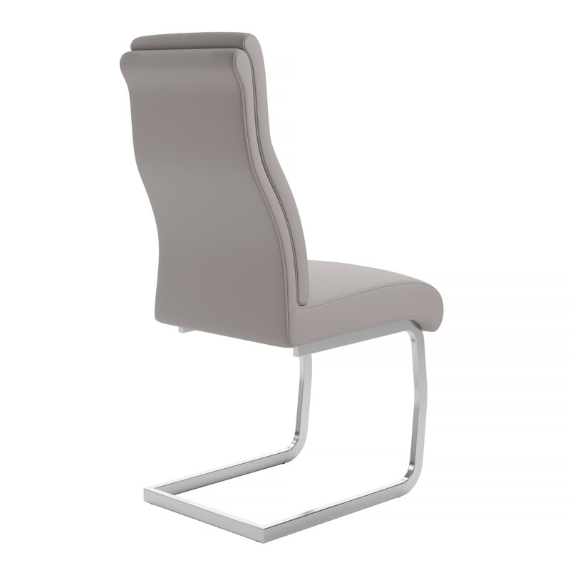 Baukea 0cm H Upholstered Cantilever Chair, Taupe