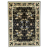 Hand Knotted Area Rug in Black