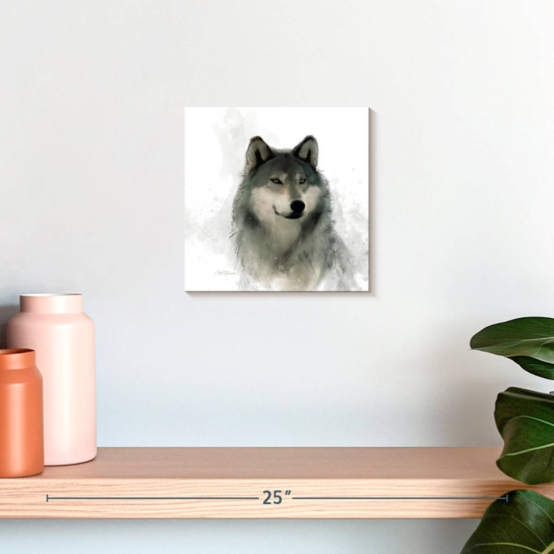 Crowle Rainsoft Wolf, 10" H x 10" W