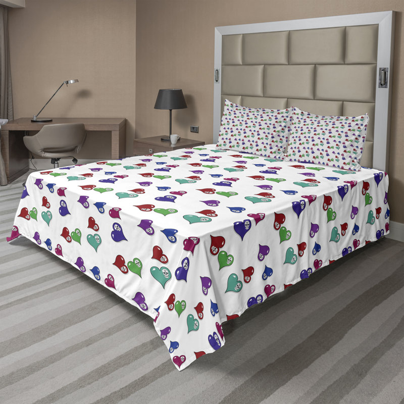 Microfiber Sheet Set, Full Sheet Set with Fitted Sheet and 2 Pillowcases