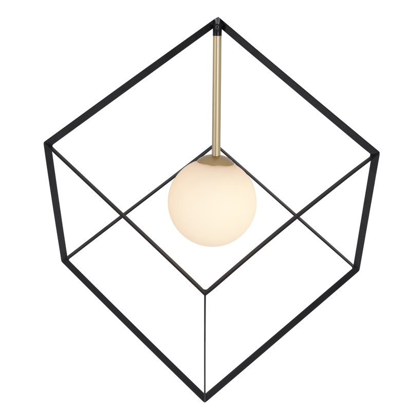 Marsha 1 - Light Gold Square/Rectangle Pendant