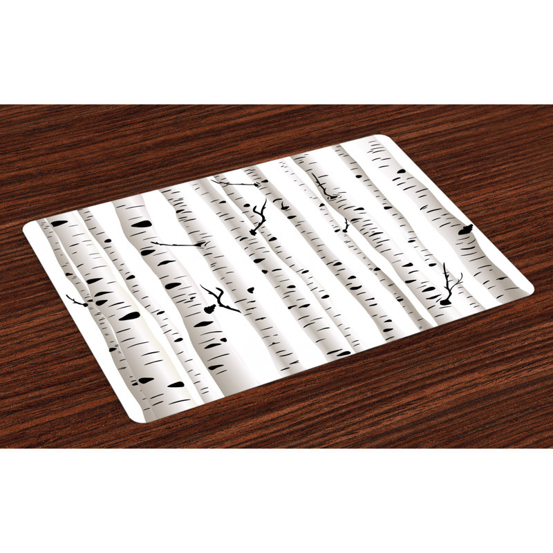 Caver Birch Tree Seasonal Woodland Placemat