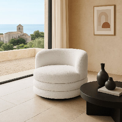 Chaise d'appoint à l'ancienne en chenille martelée