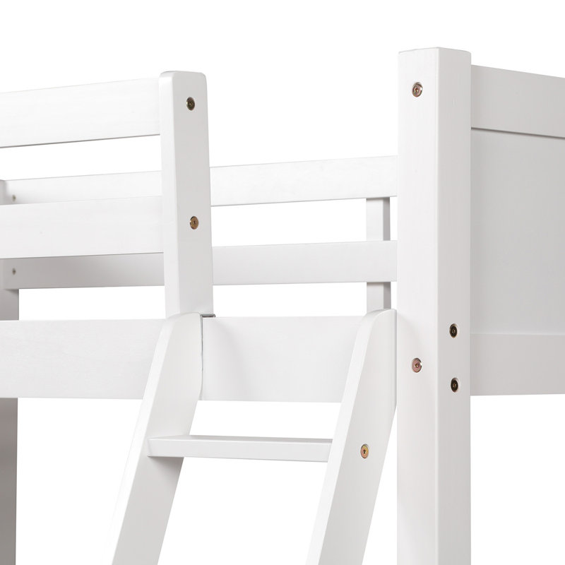 Mayweather Kids Twin Loft Bed, White