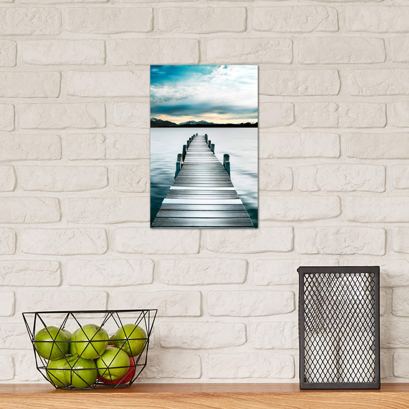 Jetty 1 Piece Wall Art on Canvas, 20.32 cm H x 30.48 cm W, No Frame