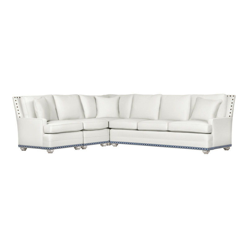 American Bungalow 4-Piece Riverside L-Sectional, Yes, Casa Blanca, Kempsey Sheepskin