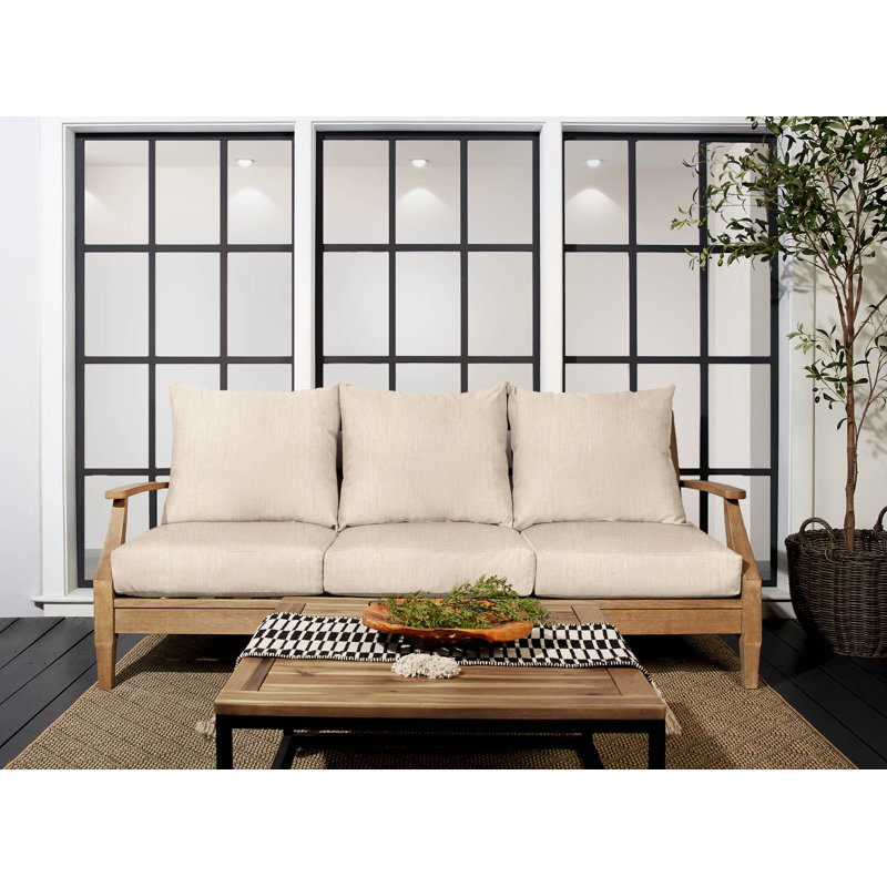 Coussin de siège / dossier d'extérieur Sunbrella, Sunbrella - Ponce moulée, L 27 po x P 23 po