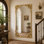 Miroir de plancher audacieux et orné de 28 po x 1 po x 48 po Audranna