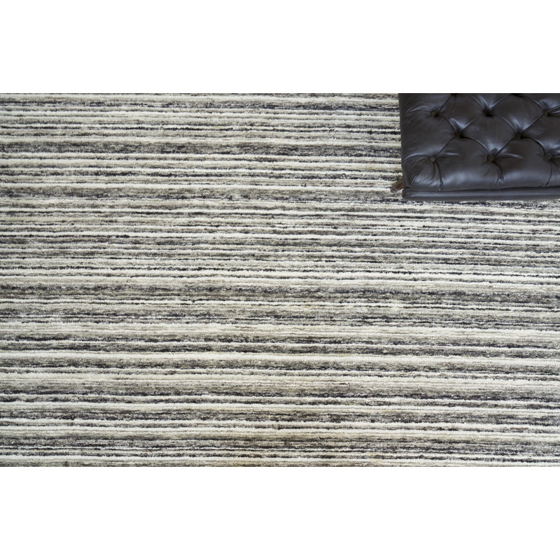 Organica Wool Striped Area Rug, Rectangle 6' x 9'