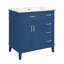 Meuble-lavabo 30 po avec lavabo en céramique et portes à fermeture en douceur-129021248