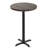 Round Solid Wood Commercial Tabletop with Bar Height X-Base-1650265665-1650265664-1650265669