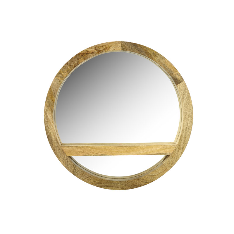 Ciotti Round Mirror, Light Oak