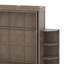 Grand lit escamotable avec armoire murale dissimulée, 2 tablettes latérales à 3 niveaux, bureau convertible, support de rangement supplémentaire-122259277