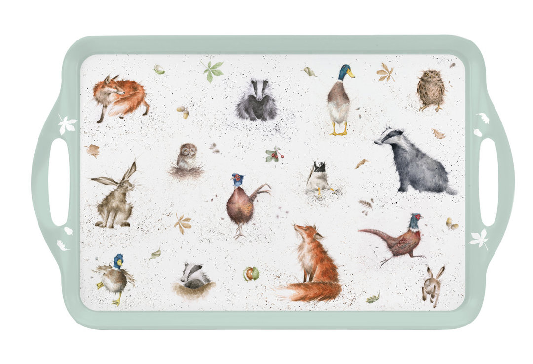 Pimpernel Rw-Wrendale Designs Large Melamine Hndld Tray 18.9 X11.6" Pimpernel