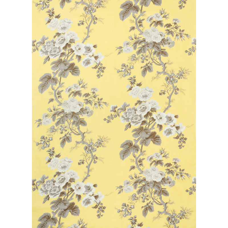 Tissu Pyne Hollyhock, Bouton d'or