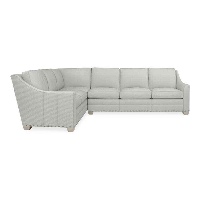 American Bungalow 2-Piece Nicholas Sectional, Yes, Wrenn, Callaloo Cotton