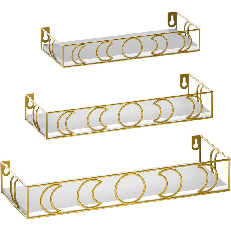Floating Shelf, Black/Brown