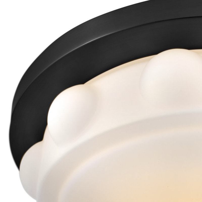 Plafonnier encastré Hinkley Zoey, H 3,5 po x l 14 po x P 14 po, Noir