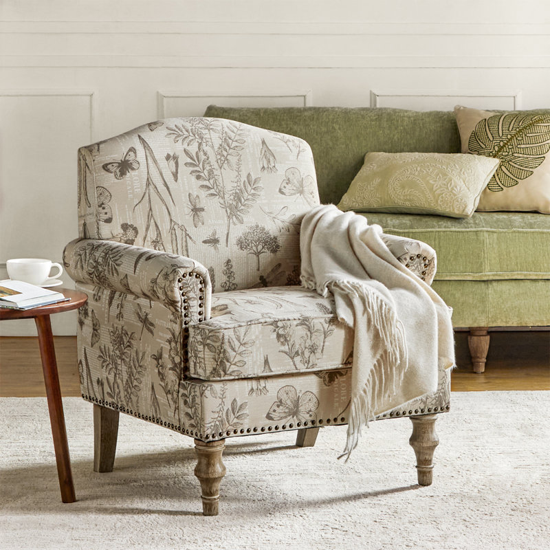 Fauteuil rembourré 30 po Mooresville, Polyester gris