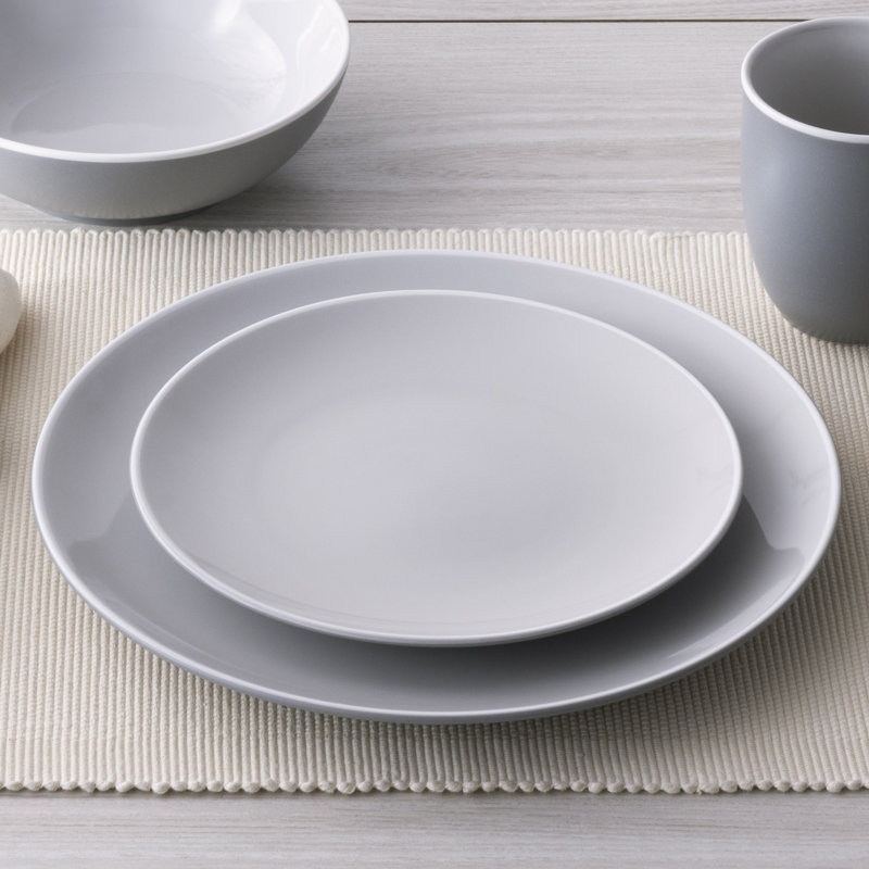 Noritake ColorTrio Coupe 4-Piece Place Setting, Slate