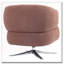 Chaise d'appoint pivotante rembourrée-365784598