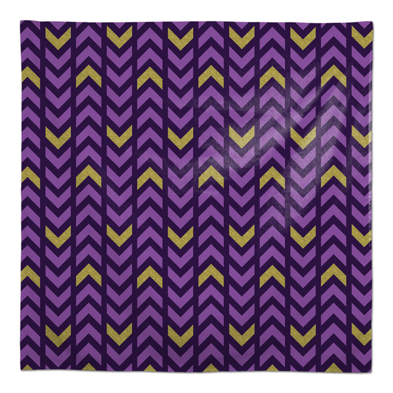 Chevron Cotton Blend Square Tablecloth