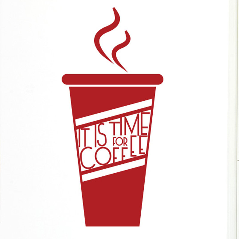 Food & Beverage Wall Decal, Dark Red, Medium