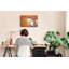 Wall Mounted bulletin board print wall art kitchen notice board home office corkboard Map with flags
