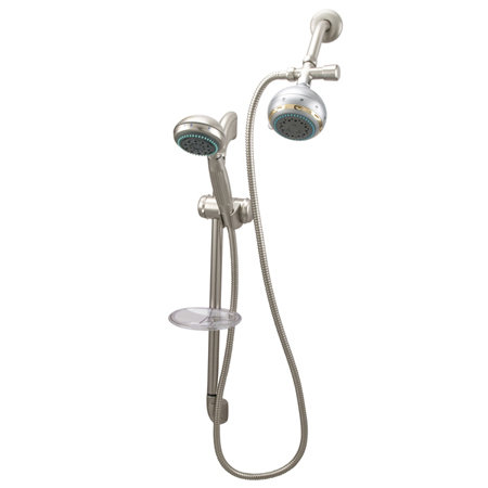 Professional Dual Shower Head, Brushed Nickel