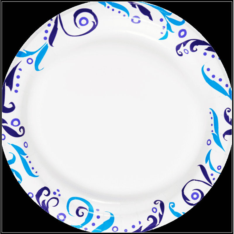 Paquet de 50 assiettes en papier jetables de 10 pouces - Résistantes à l'eau, résistantes aux fuites, vont au micro-ondes, parfaites pour une utilisation quotidienne ou festive