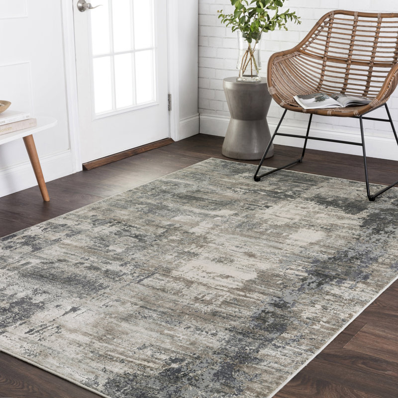 Aiken Abstract Indoor Rug, Square 1'6"