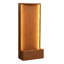 Fontaine cascade rustique en métal zinc avec éclairage DEL - Extérieur