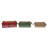  Wood 10 in. Multicolor Christmas Beaded Sayings Crates Set of 3