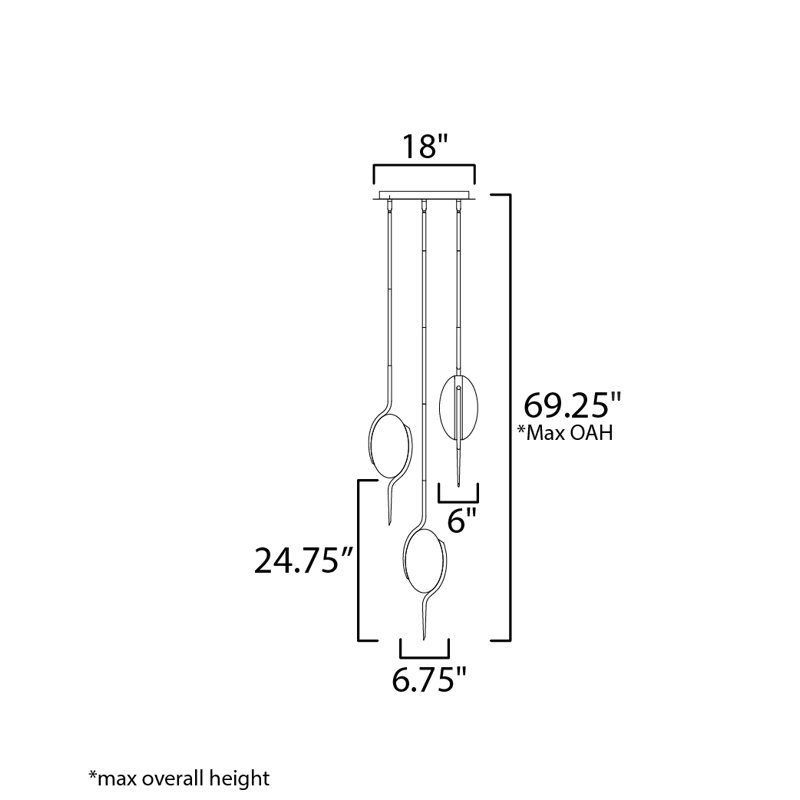 Locket 3 - Light LED Pendant